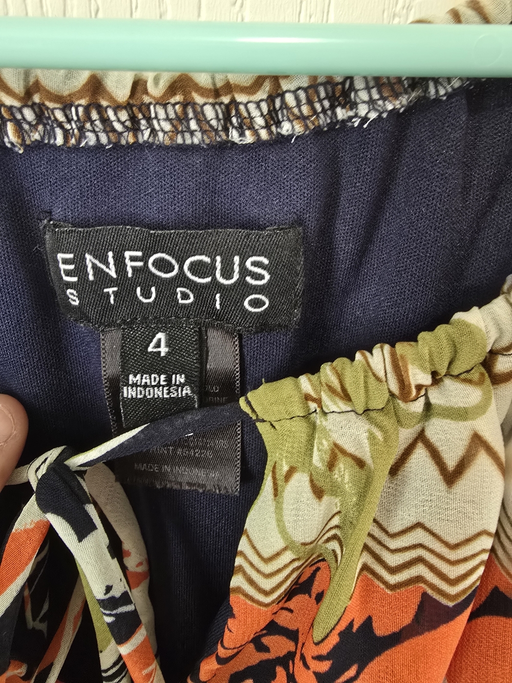 Enfocus Studio Black Maxi Dress with Coral & Olive Floral Print - Picture 3 of 3